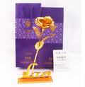 regalo de rosa de oro