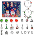 Weihnachts-Advents-24-Countdown-Kalender-Geschenkbox-Armband-Set