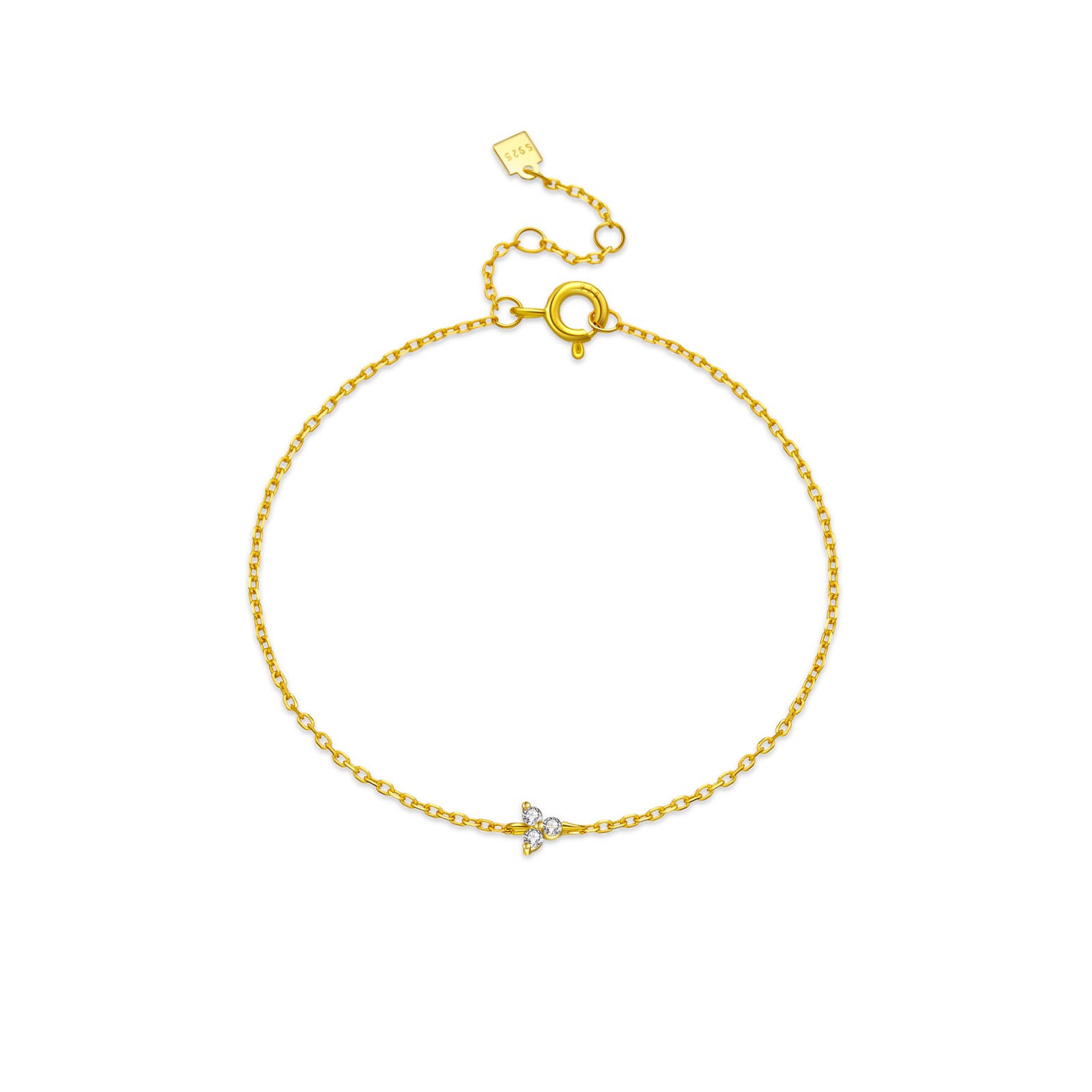 925 Sterling Silver Bracelet Women's Simple All-match Slim Chain