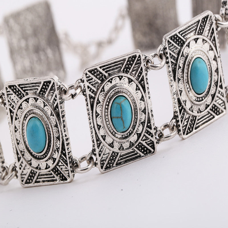 Collar turquesa bohemio