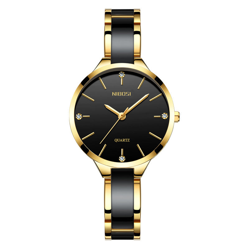 Reloj de cuarzo impermeable de cerámica