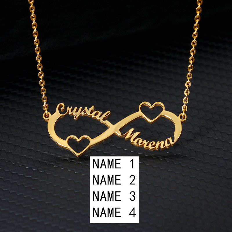 8 word pendant clavicle chain