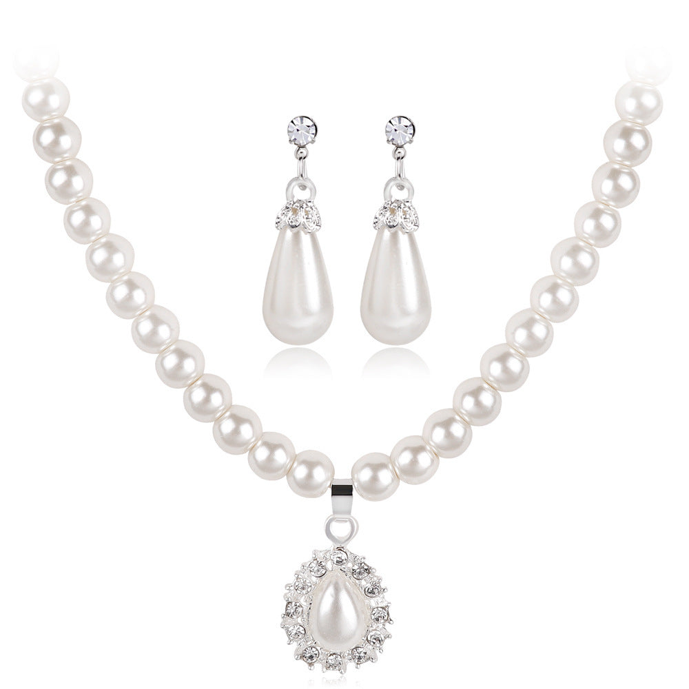 Conjunto de collar de perlas