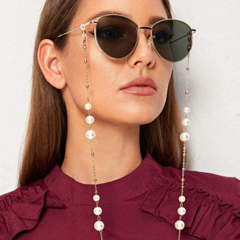 Perlen-Maskenkette Sonnenbrillen-Accessoires