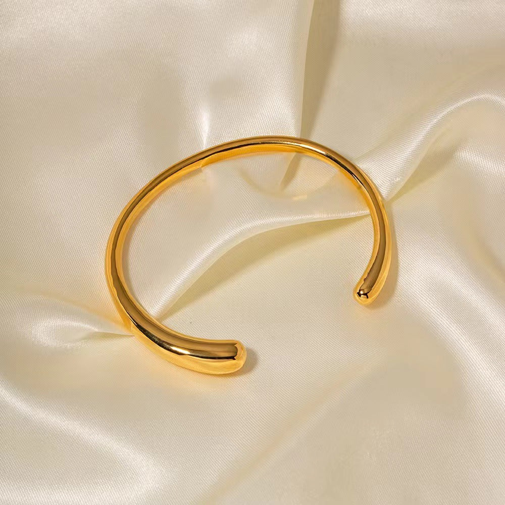 Brazalete de Zirconio de Color con Diamantes Completos de Acero Inoxidable Fundido Avanzado