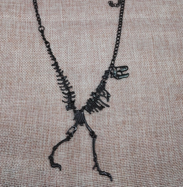 Europäische und amerikanische Persönlichkeit übertriebene Dinosaurierskelett-Legierungs-Halskette
