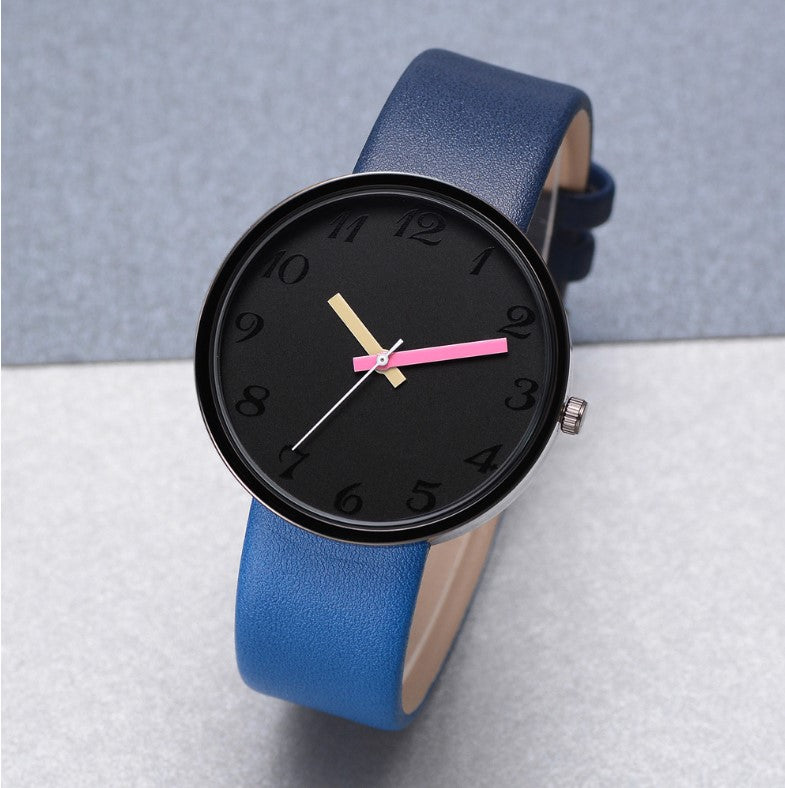 Frauen Uhr Grau Kontrast Leder Quarzuhr Frauen Uhren Liebhaber Unisex Casual Damen Armbanduhr Uhr Relogio Feminino