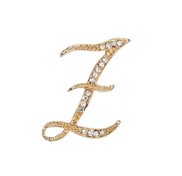 Mode Kleidung Accessoires 26 englische Alphabet Broschen