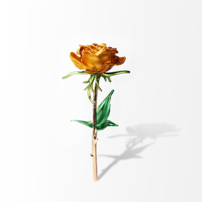 Broche de flor de rosa