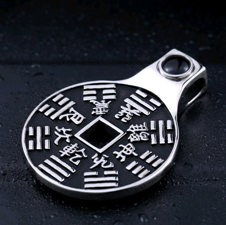 Persönlichkeit Ethno-Stil Schmuck Titan Stahl Qiankang Klatsch-Anhänger Herren- und Damen-Schmuck
