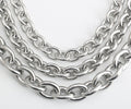 Men Stainless Steel Rope Snake Box Cuban Link Chain