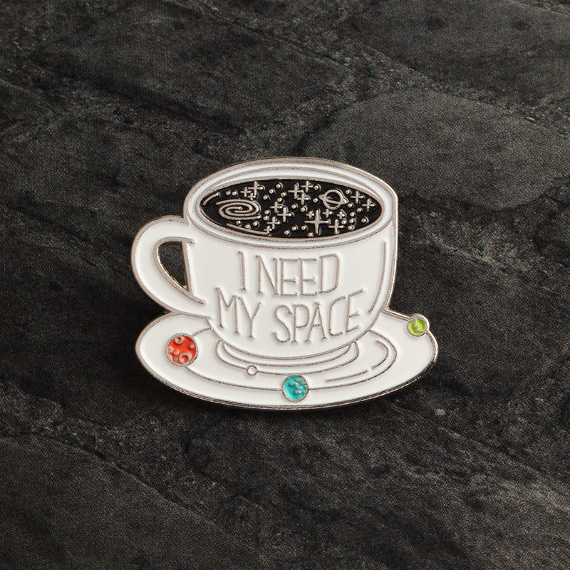 Kreative Brosche Kaffeetasse