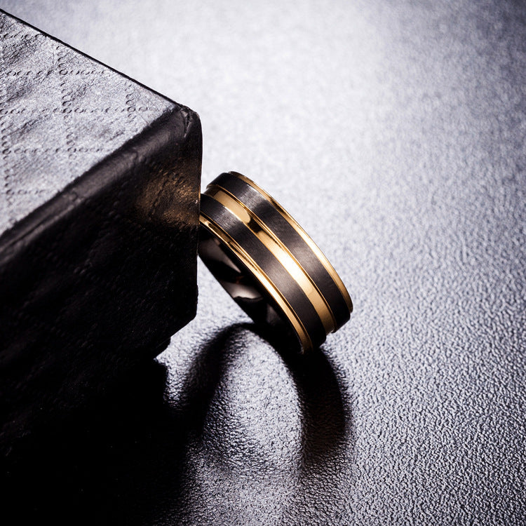 Anillo de hombre de titanio para joyería