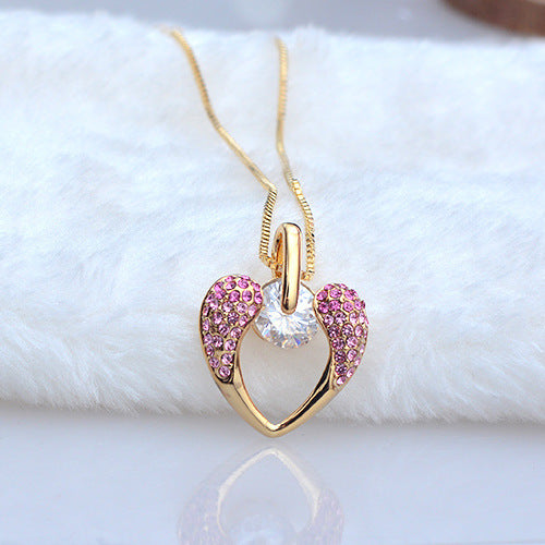 Kristallhalskette koreanischer kleiner Schmuck