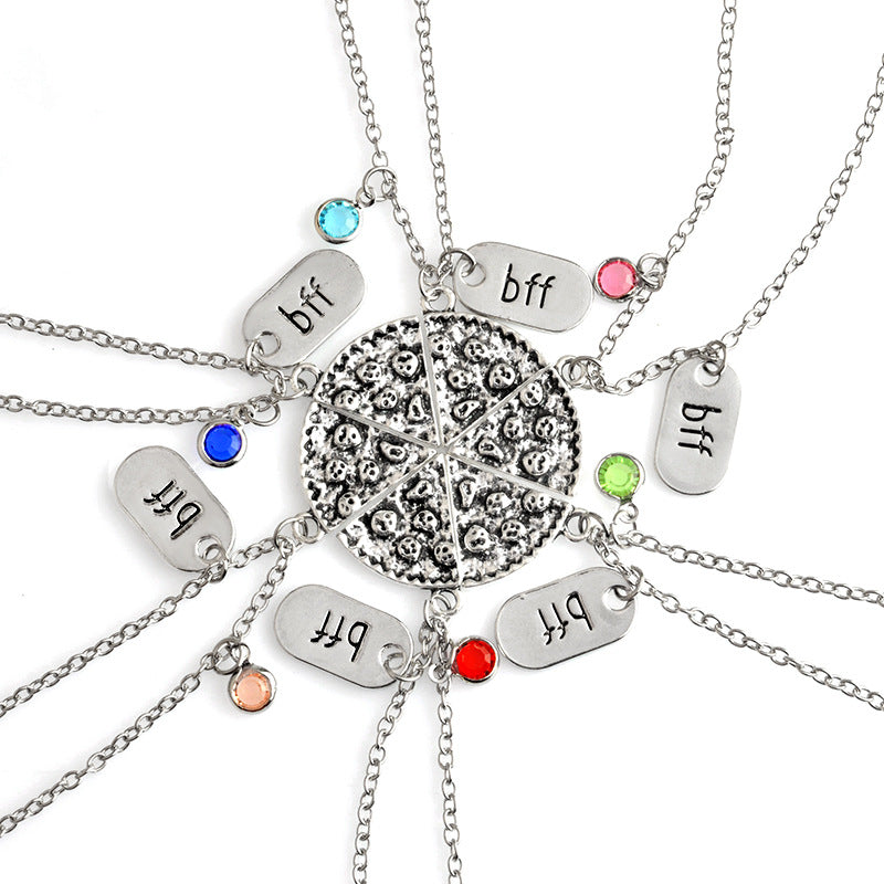 Collar de pizza "Mejores amigos para siempre"