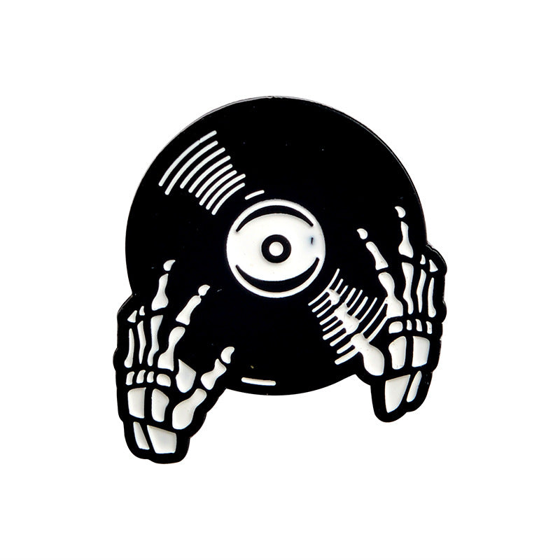 Broche de vinilo de gramófono