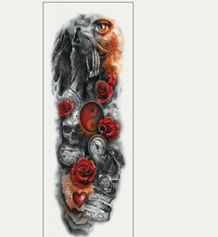 Pegatina de tatuaje impermeable para brazo completo