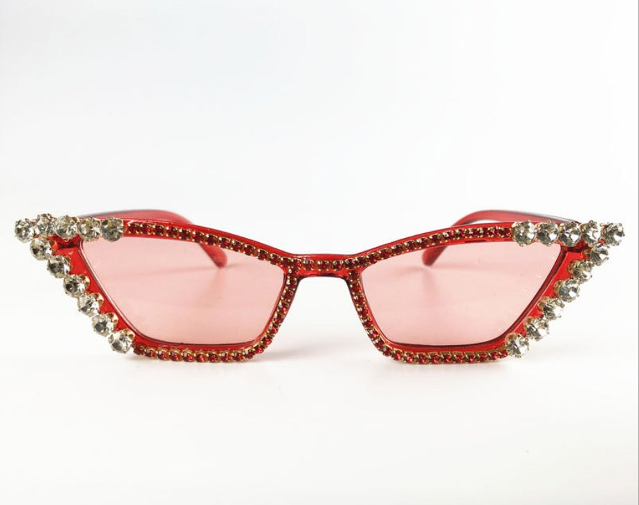 Gafas de sol con montura de diamante