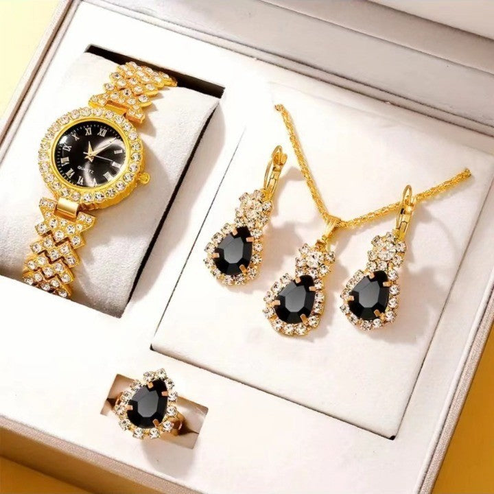 Bunte Kristalle Quarzschmuck Anzug