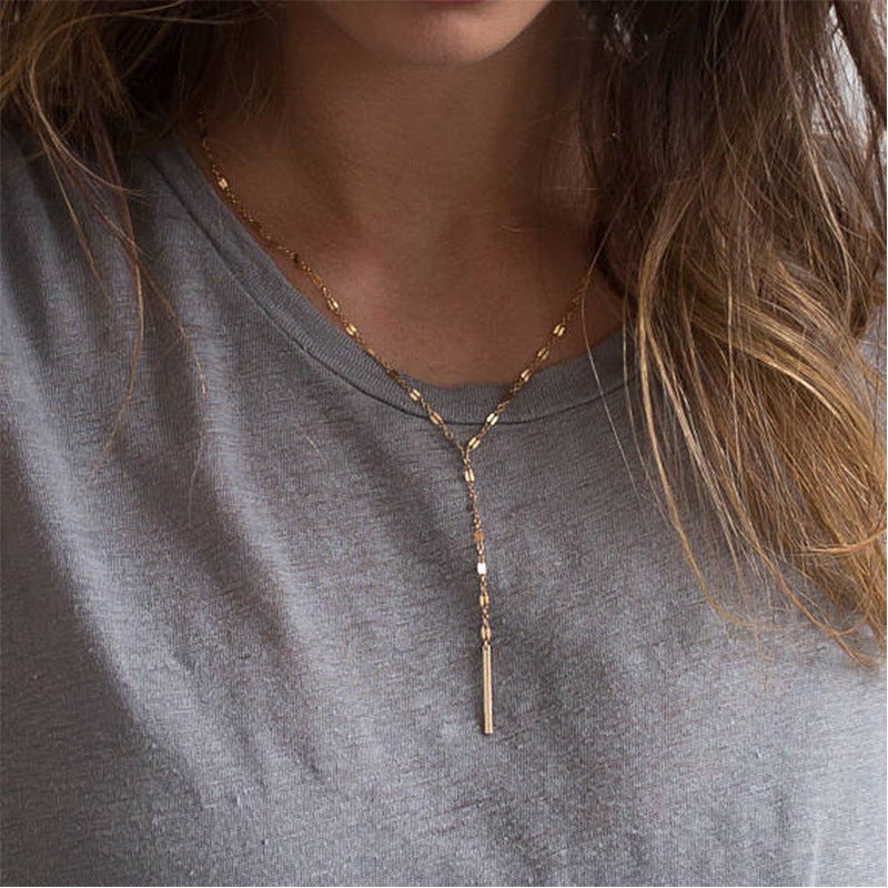 Halskette Collier Damenkette Mode schlicht