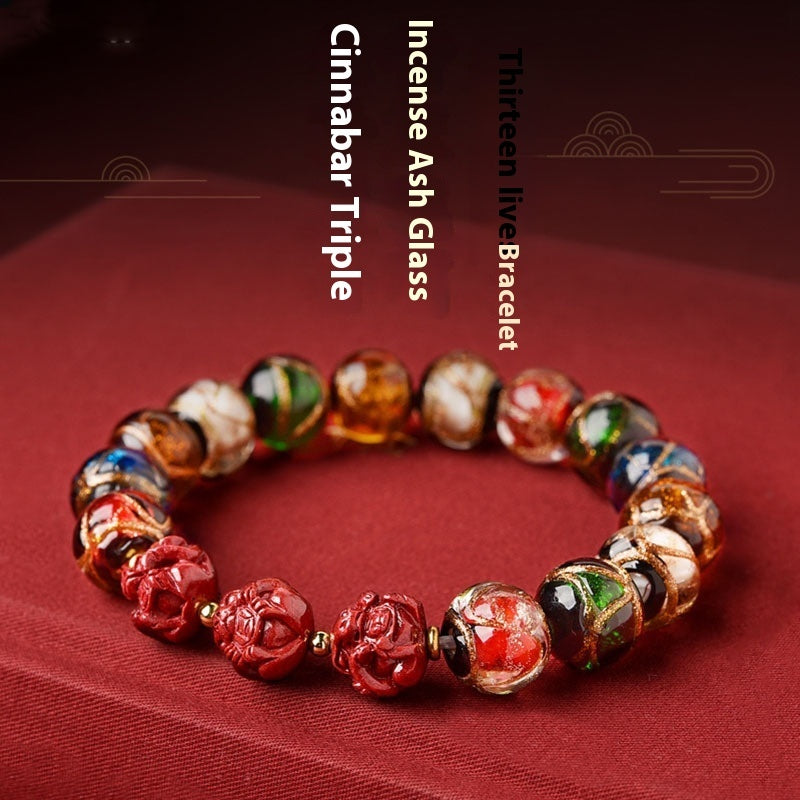 Pulsera esmaltada Pulsera tres en uno Conejo Dragón Ratón Serpiente Caballo Conejo