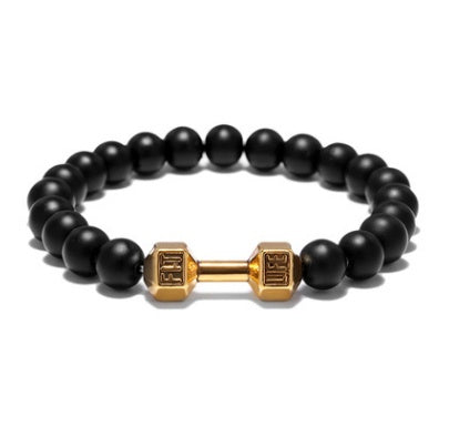 FIT LIFT Brazalete de Cuentas de Mancuernas de Metal