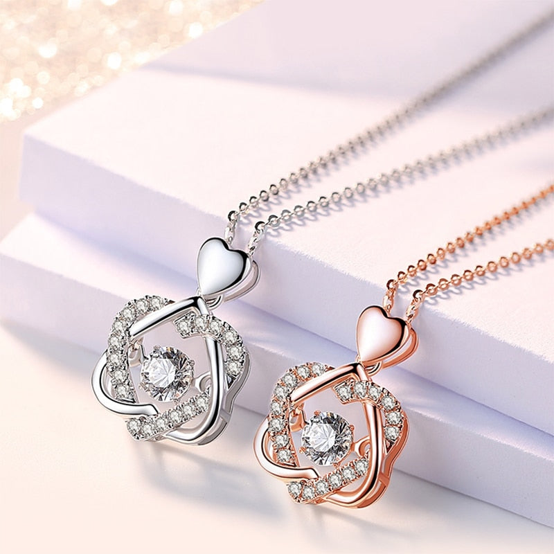 Herzschlag S925 Sterling Silber Halskette