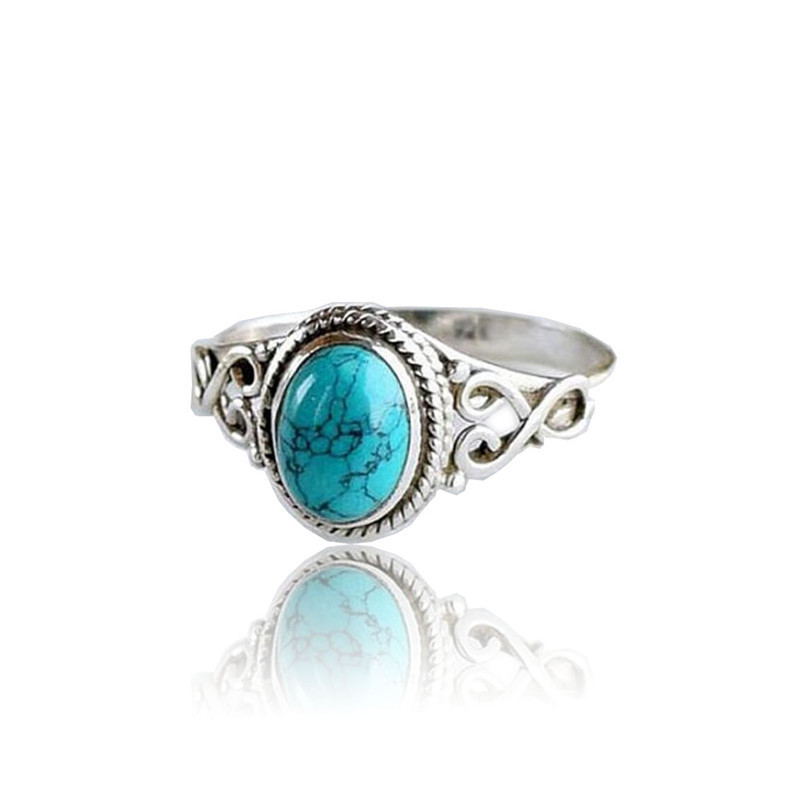 Neue Verlobungsschmuckringe im Boho-Blau
