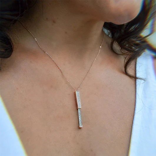 Explosiver Trend Süße Persönlichkeitskette Zirkon besetzter Diamant Mode Anhänger Schmuck