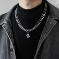 Ins Style Letter Necklace Titanium Steel
