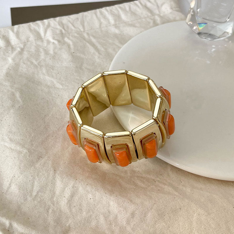 Fashion Alloy Gold-plated Candy Resin Jewelry