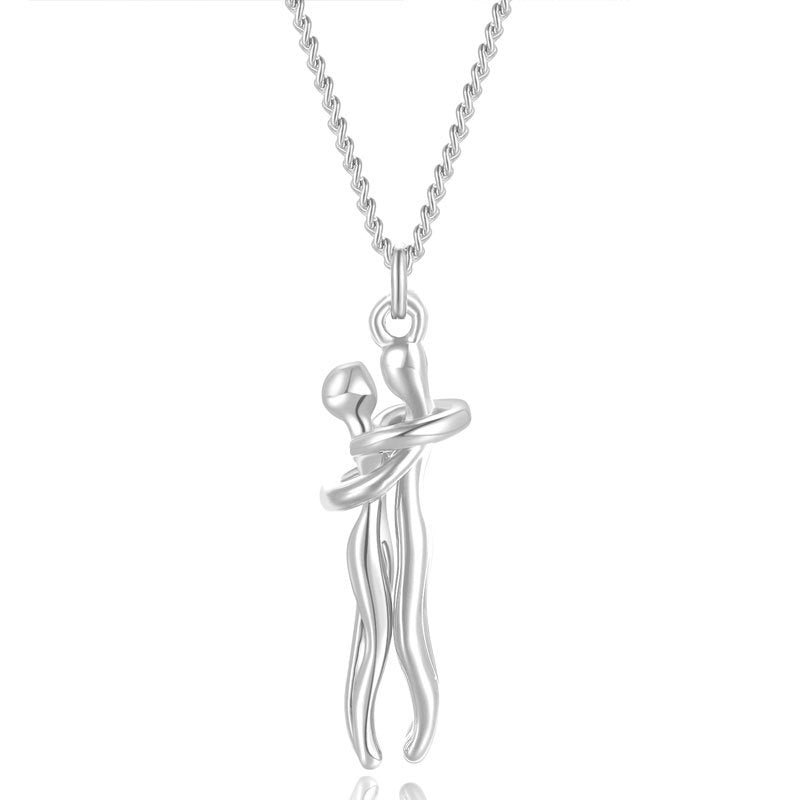 S925 Sterling Silver Villain Hug Necklace