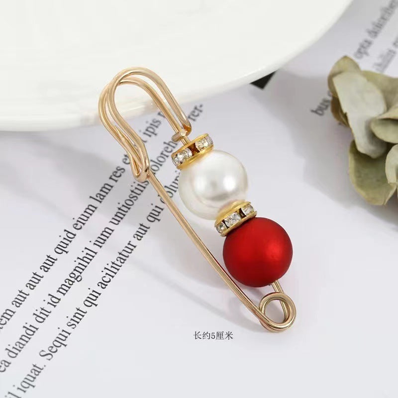 Fixed Waist Women's Pants Brooch Accessory
