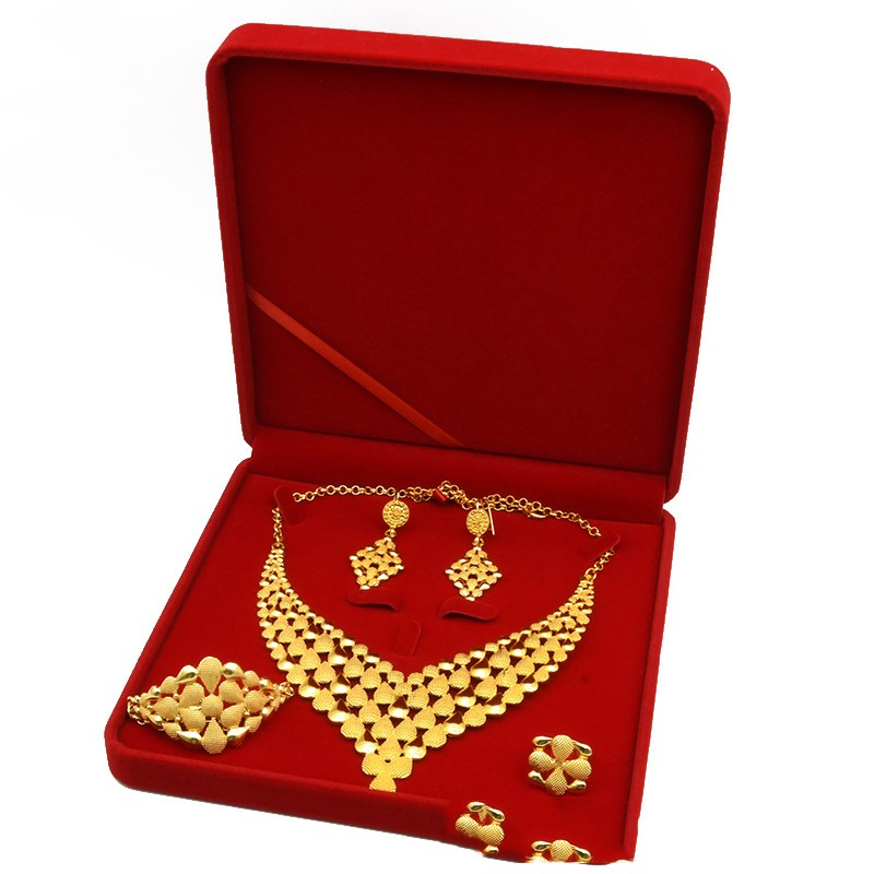 Nigeria Dubai 24K Gold Schmuckset