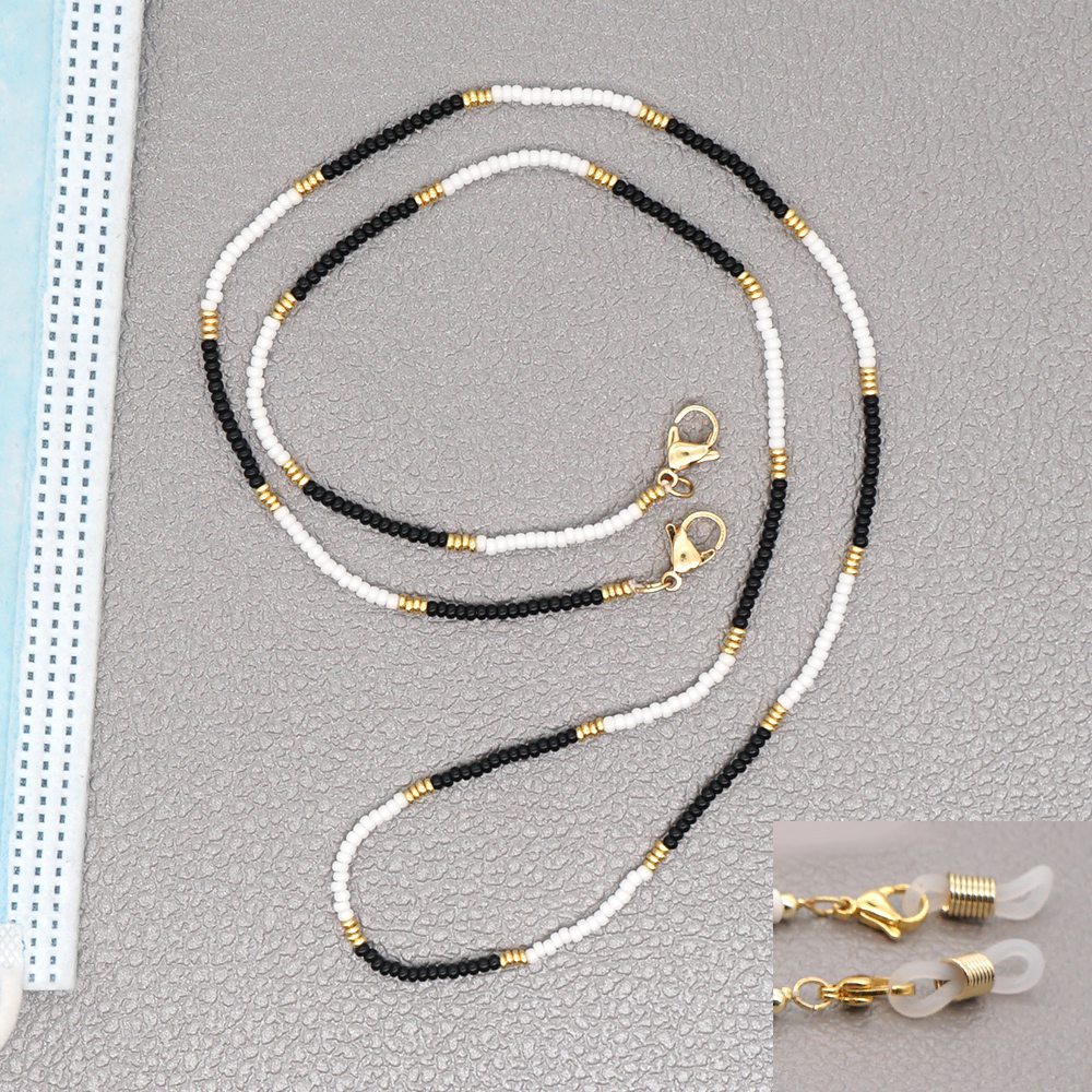 Brillen-Gesichtsmasken-Halskette, Schmuck, Perlen-Schultergurt, modische Sonnenbrillen-Schmuckkordel