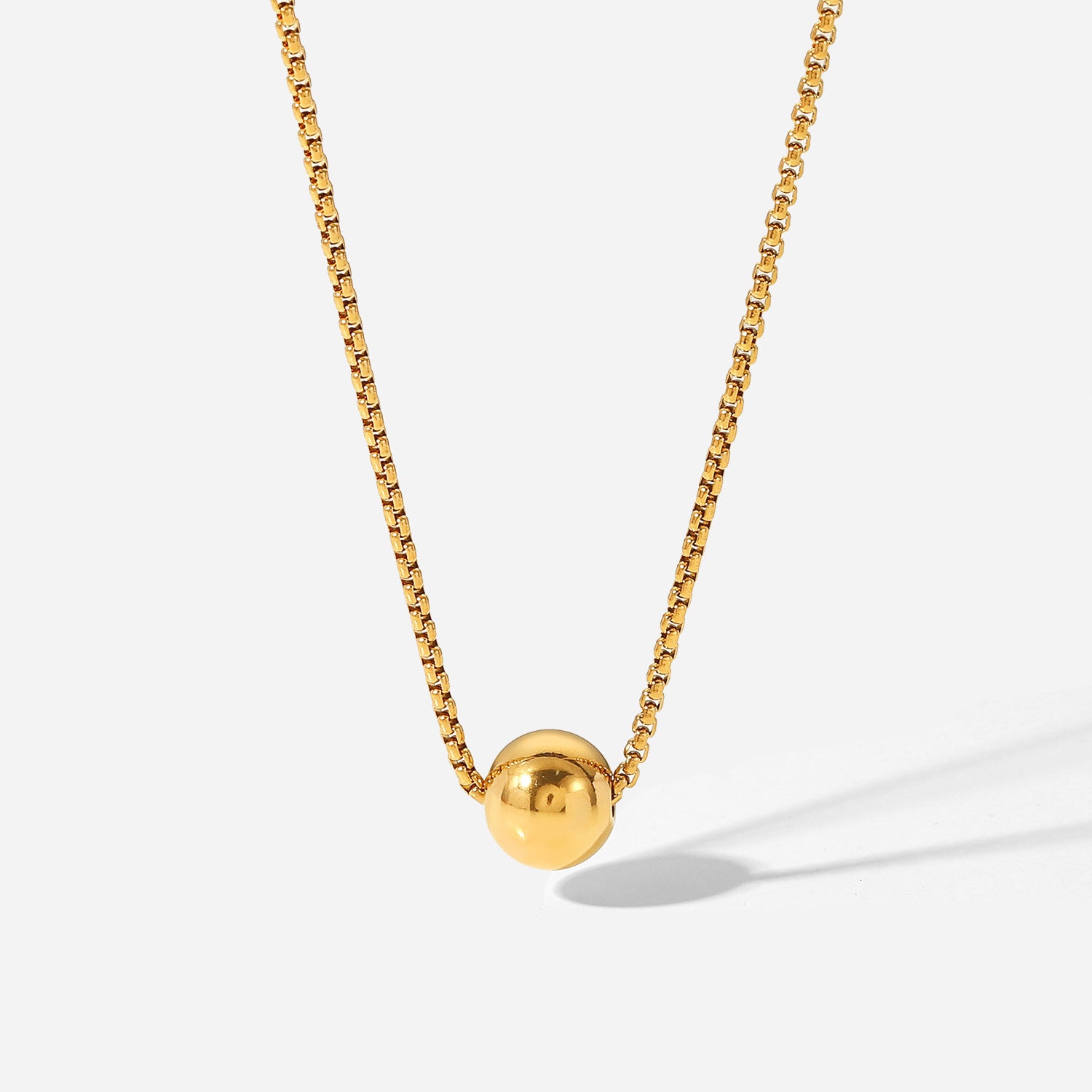 Ausziehbare 18K Gold Edelstahlkette für Damen
