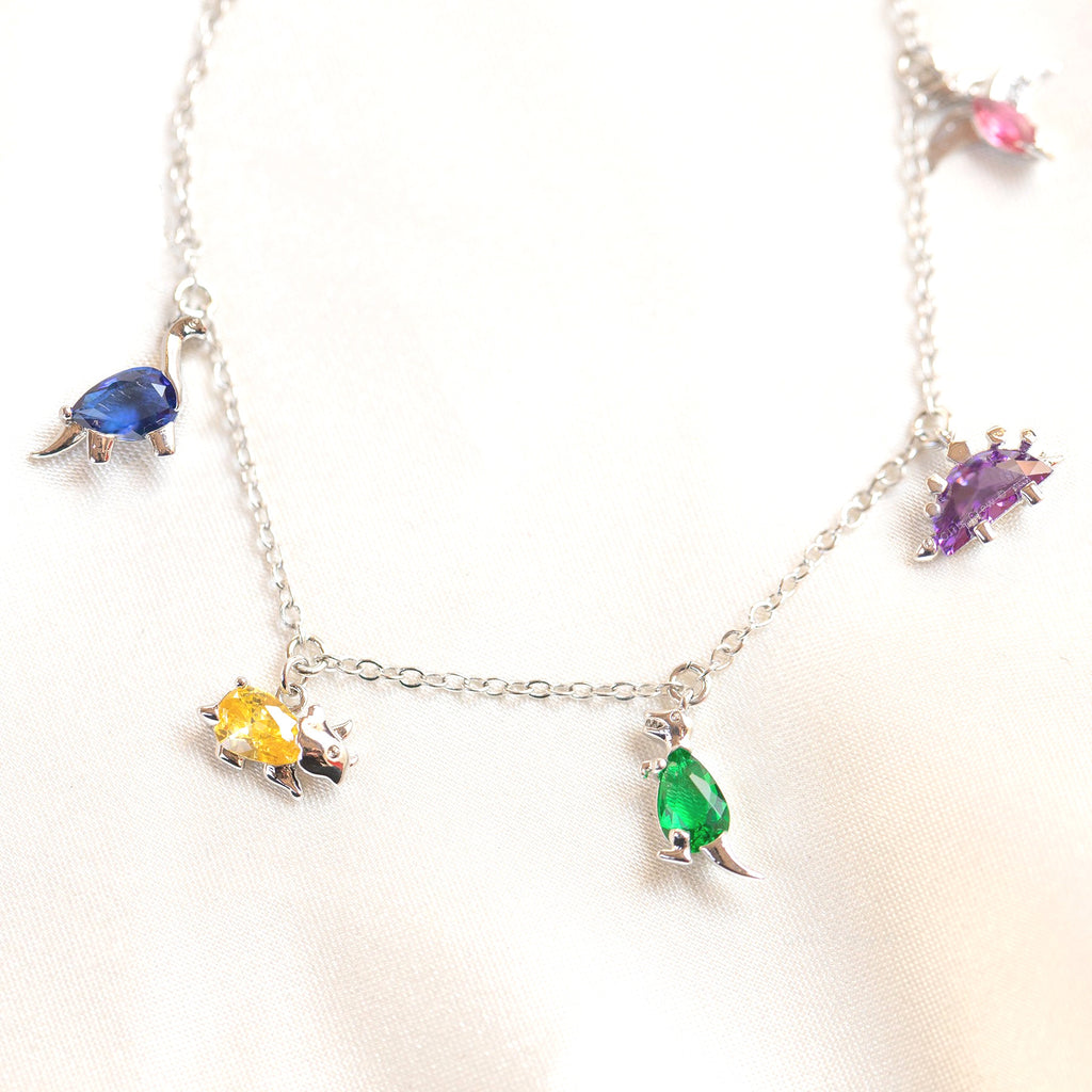 Dinosaurier-Armband Kleines Tier Farb-Zirkonia-Armband