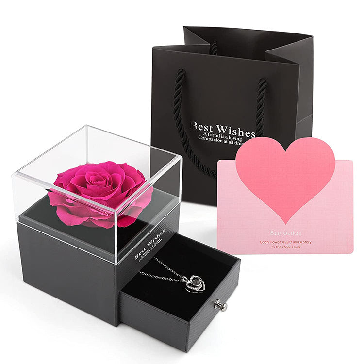Ewige Rose Schmuckschatulle Acryl Geschenkbox