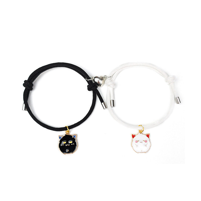 Nuevo imán de amor atrae un par de pulseras de amantes de Halloween