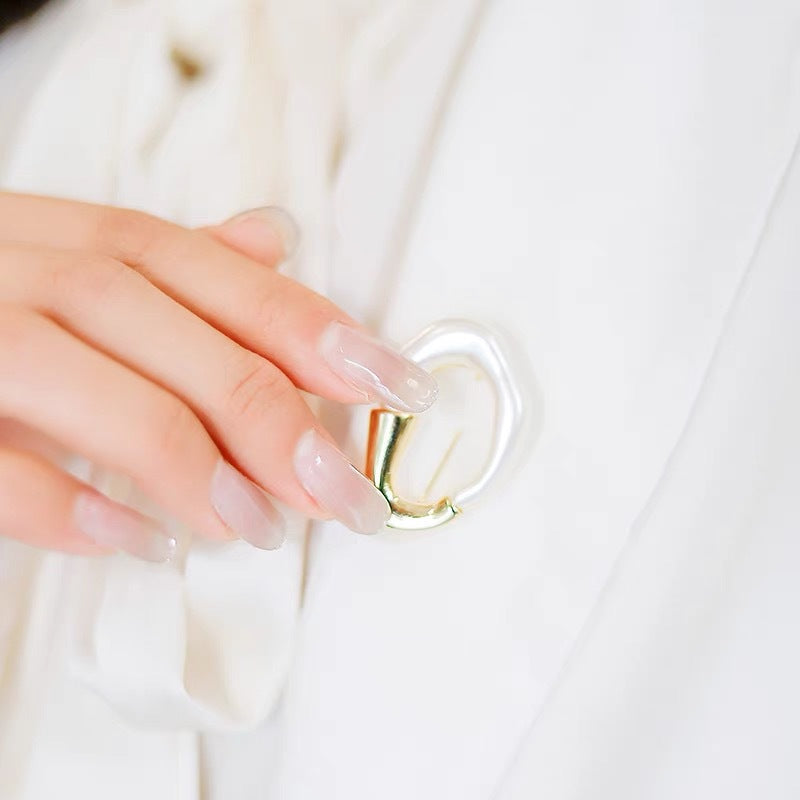 Broche Redondo Brillante Ramillete Femenino Estilo Clásico Exquisito