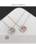Roségold Pulsierendes Herz Diamant-Anhänger Schlüsselbeinkette