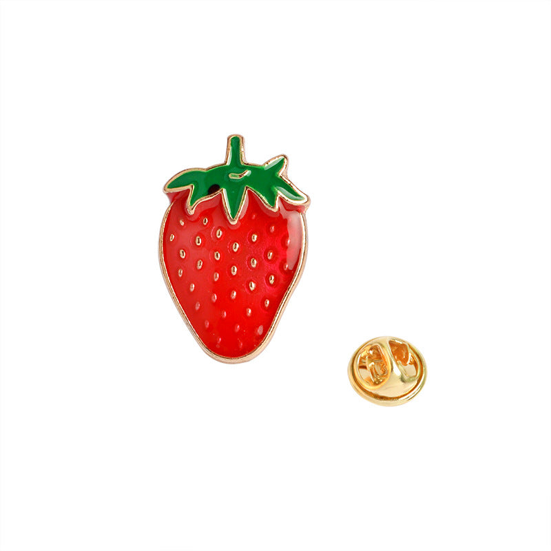 Cartoon Fruit Enamel Alloy Brooch