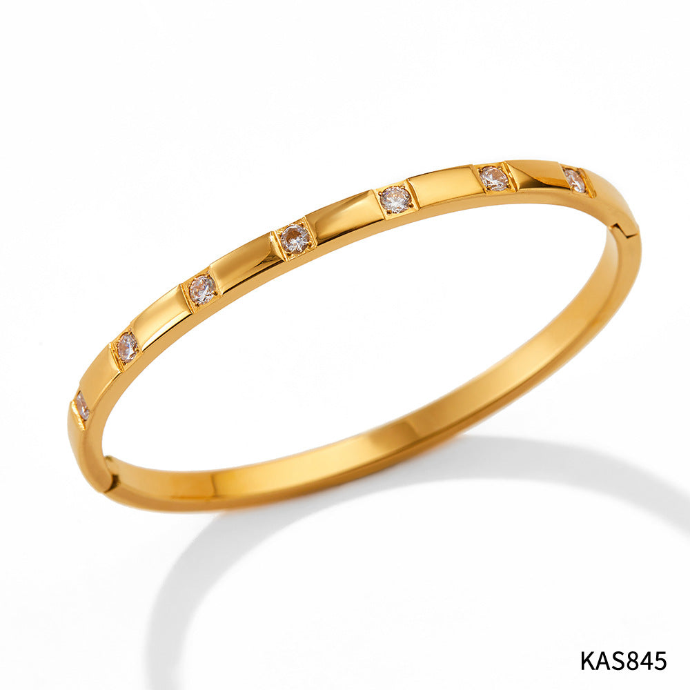 Designer-Weizenketten-Zirkon-Armband