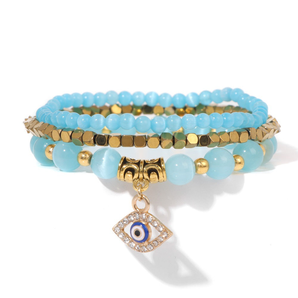 Fashion Personality Female Turquoise Suit Jewelry