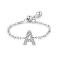 Brief-Kettenring Damen Mode Nische Design Liebe Dünner Ring Schmuck