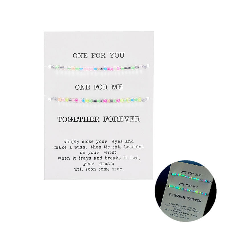 Fashion Personality Color Luminous Beads Bracelet