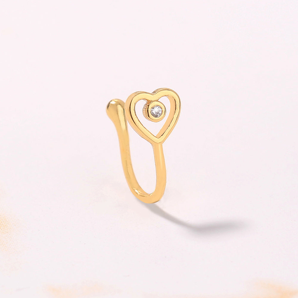 Anillos de nariz pequeños para mujer para perforaciones