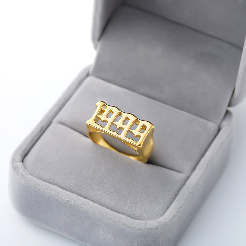 Digitaler antiker Ring Schmuck für Damen und Herren
