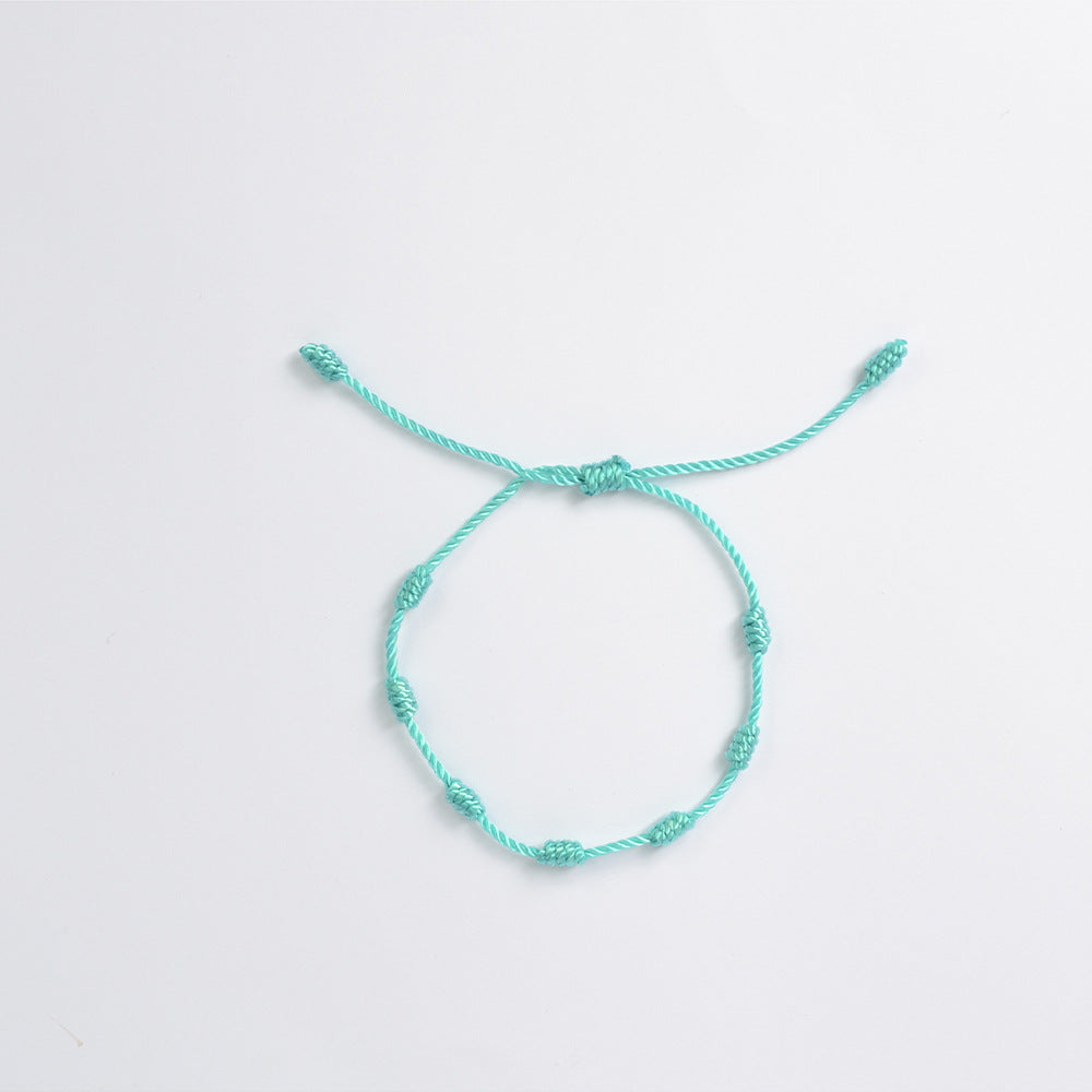 Seven Knot Woven Carrying Strap Peru Knot Handmade