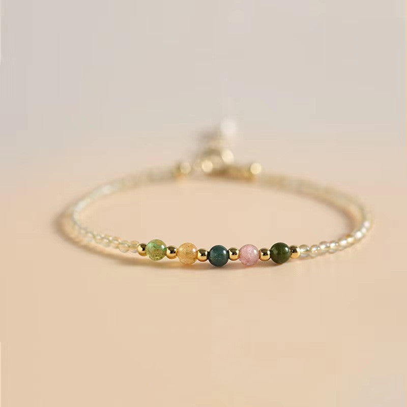 Pulsera de citrino de personalidad de moda para mujer
